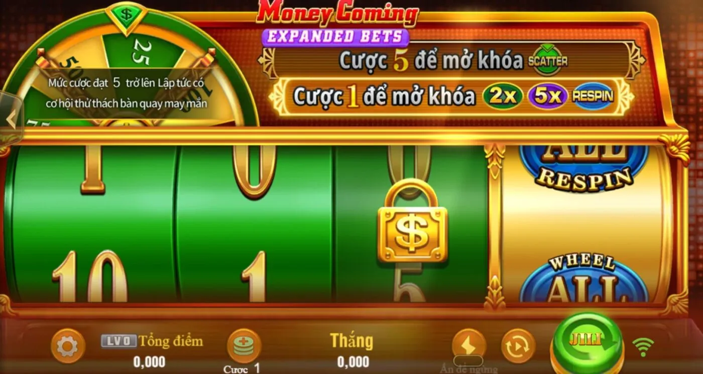 Tiền Điên Đang Đến nổi bật với các biểu tượng số và tính năng đặc biệt