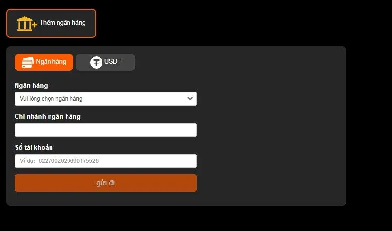 Chuyển khoản ngân hàng luôn là lựa chọn hàng đầu của các bet thủ