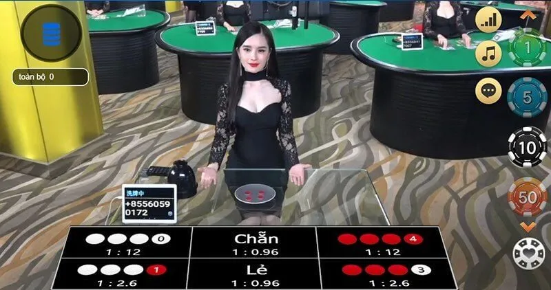 Dealer thật xóc đĩa qua livestream HD